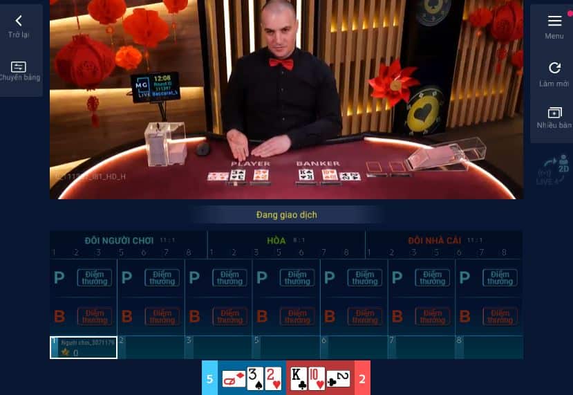 hiểu luật chơi Baccarat