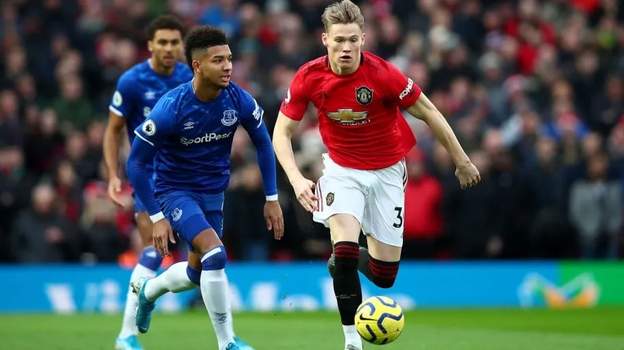 Một trận đấu giữa Everton vs Manchester United