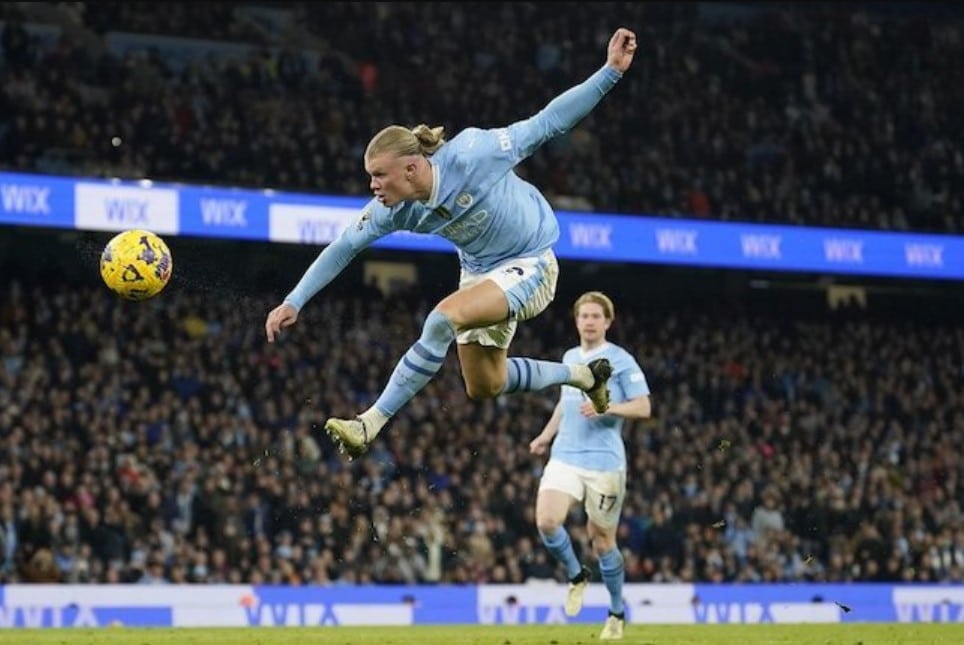 Premier League 2023/2024: Hành động của Erling Haaland trong trận Manchester City vs Chelsea tuần 25