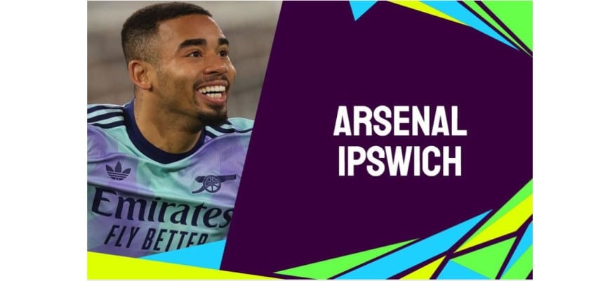 Soi kèo trận Arsenal vs Ipswich Town EPL 2024/2025 lúc 03h15 ngày 28/12/2024