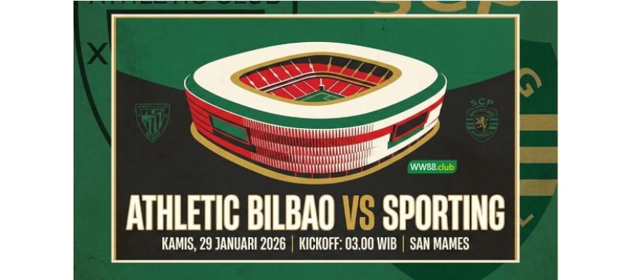 Soi kèo Athletic Bilbao vs Sporting Lisbon lúc 03h00 ngày 29/01/2026