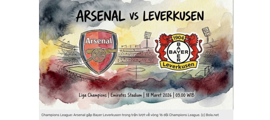 Soi kèo Arsenal vs Bayer Leverkusen lúc 03h00 ngày 18/03/2026