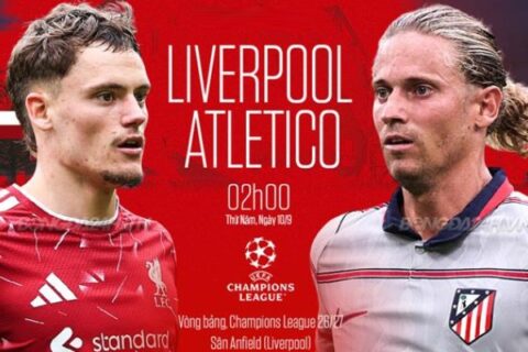 Dự đoán trận đấu Liverpool vs Atletico Madrid 02h00 ngày 10/9/2026